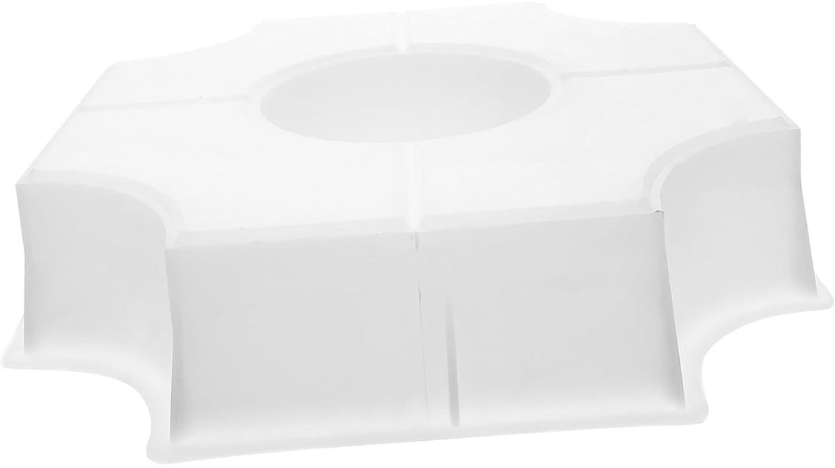Betonnen Mallen - Straatsteenvorm Tuin - Pad Aanleggen - Herbruikbaar & Duurzaam - 27 x 27 x 6 cm - Wit