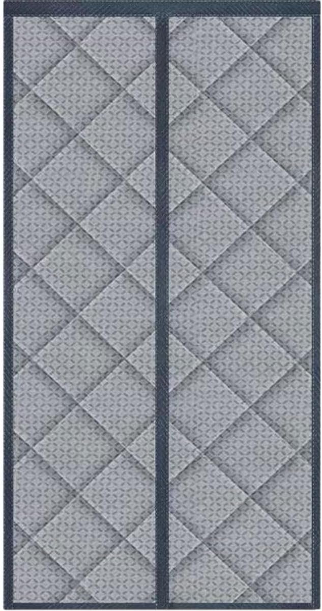 Deurgordijn - Isolerende Bekleding - Tocht Vrij Houden - Magnetische Sluiting - 100 x 200 cm - Zwart