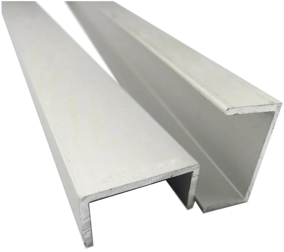 Aluminium U-profiel - Groefprofiel kanaal - Structurele ondersteuning - Stabiele duurzame constructie - 3 stuks 300mm - Aluminiumkleur