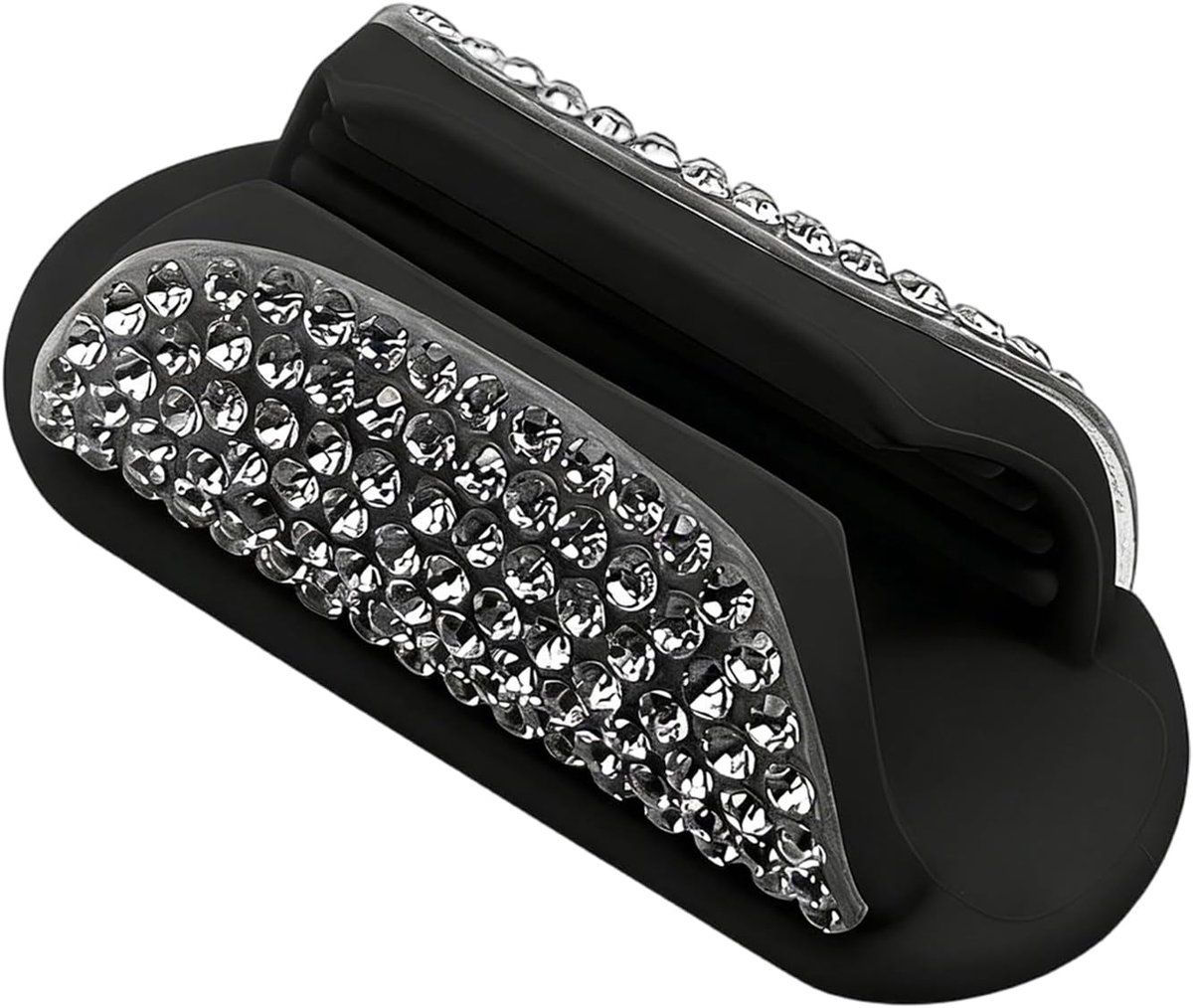 Lippenbalsem houder - Cosmetica organizer - Auto interieur - Zelfklevend siliconen - 10x8x2 cm - Zwart