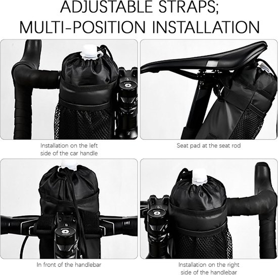 Flessenhouder voor Fiets en Scooter met Telefoon Tas - 2 Stuks — afbeelding 5