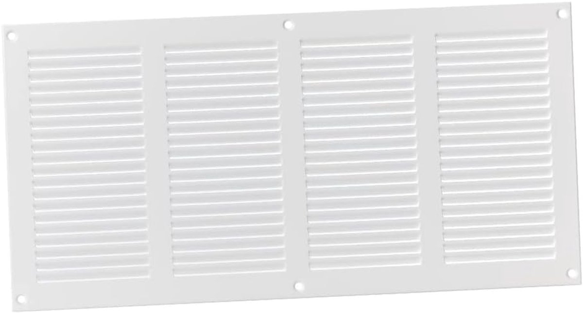 Ventilatierooster - Luchtuitlaat - Luchtcirculatie - Met insectenhor - 400x200mm - Wit