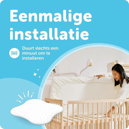 Slaap Sensor Pad - Baby Bewegingsmelder - Baby Monitoring - Contactloze Detectie - 36.5 centimeter - Wit — afbeelding 3