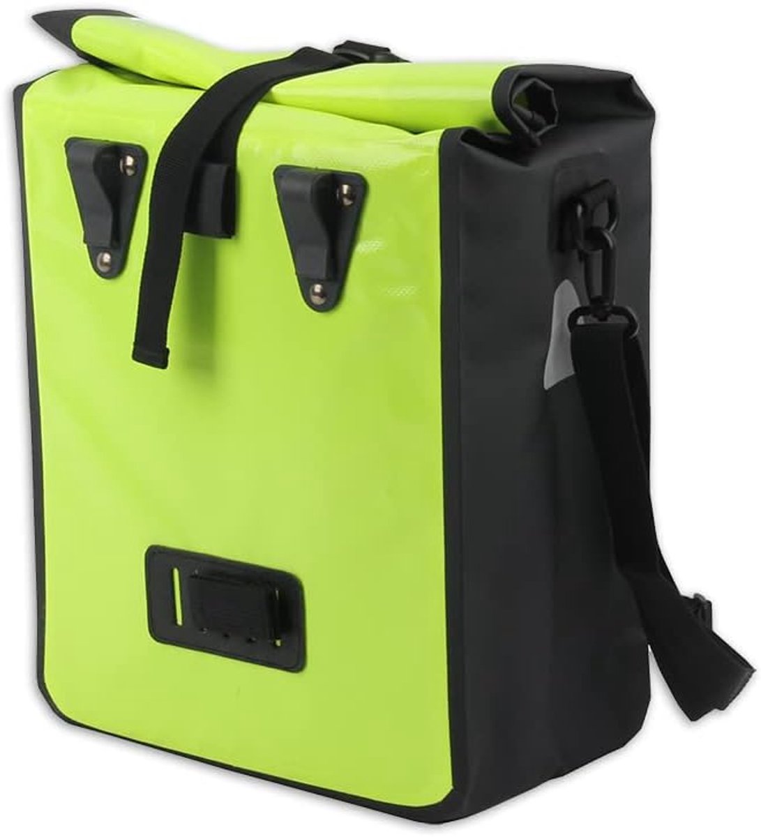 Fietstas Enkel - Bagagedrager tas - Waterdicht Transport - Afneembare Schouderband - 21 Liter - Neon Geel