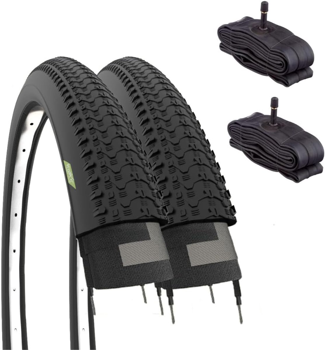 Fietsbanden Set - MTB Banden - Mountainbiken - Inclusief Binnenbanden - 26 x 1.95 - Zwart
