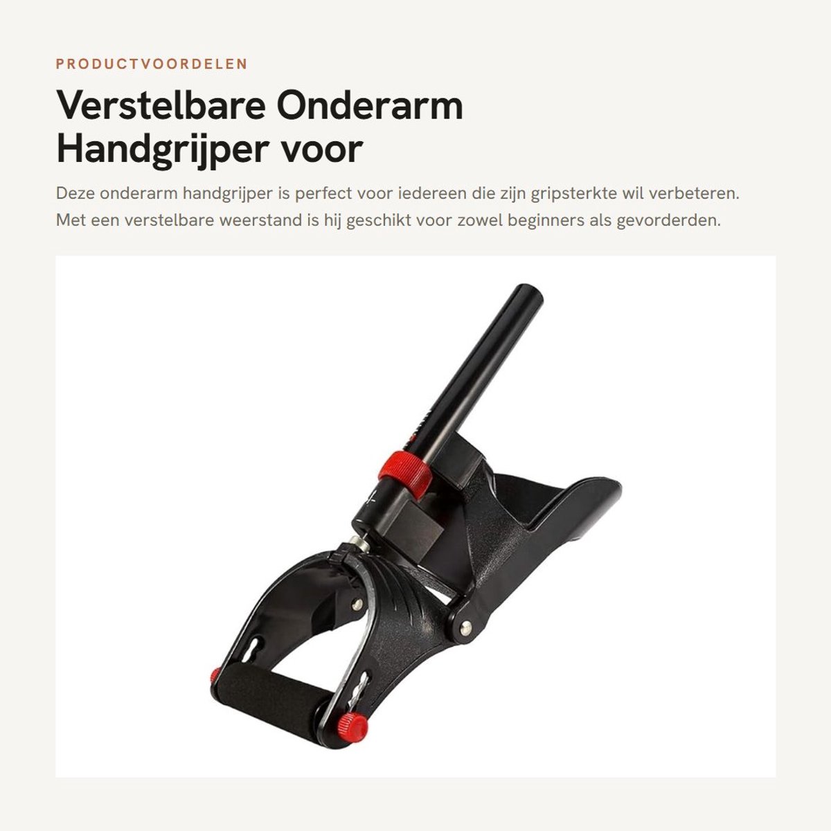 Dailygoods- Handgrijper Verstelbaar - Onderarm/Pols Krachttraining - Grip Oefening Apparaat - Professionele Weerstand - Zachte Kussens - Verbeter Gripsterkte - Griptrainer