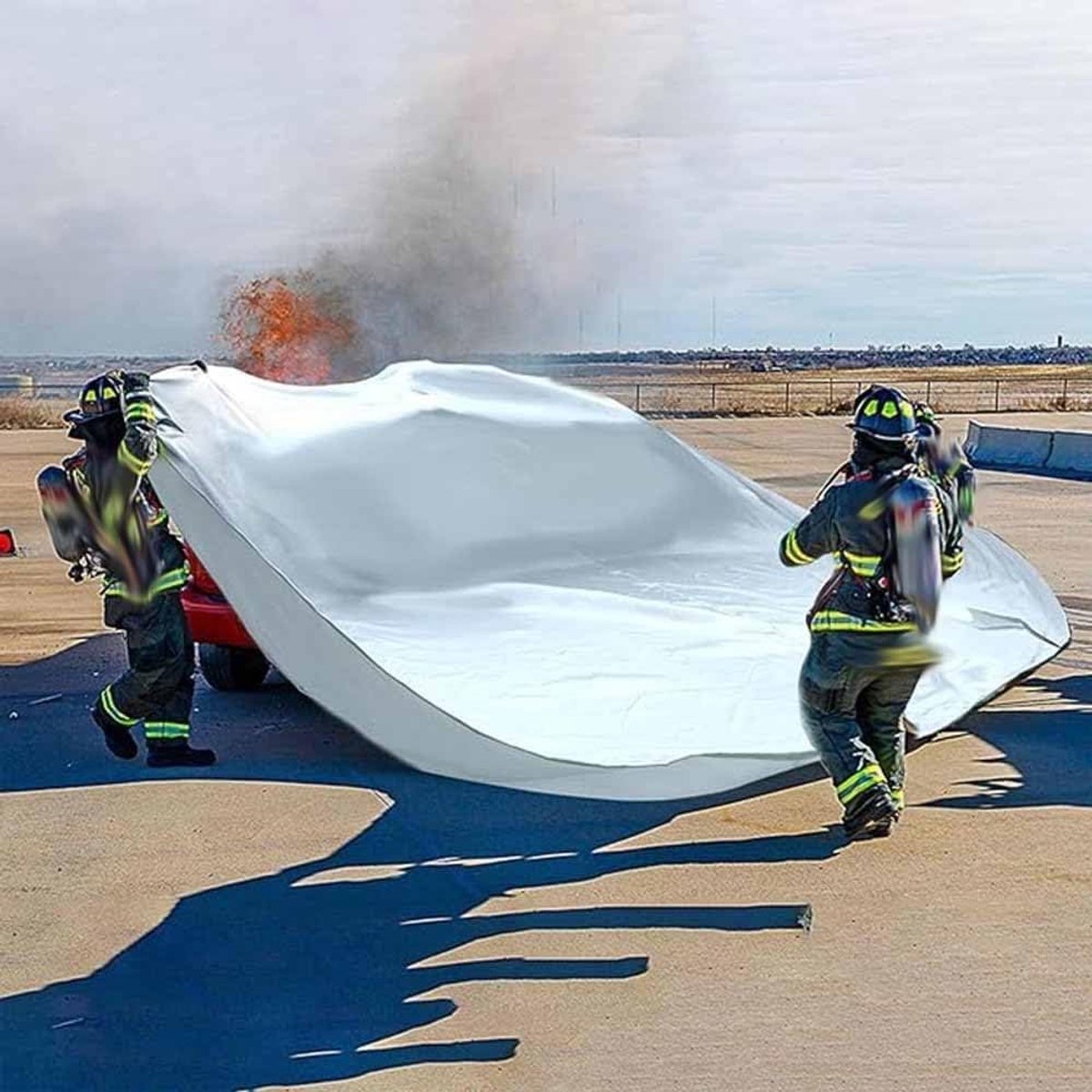 Branddeken Glasvezel - Brandbestrijding Deksel - Snelle Brandbeheersing - Hoge Temperatuurbestendig - 0.5 mm Dikte - Grijs