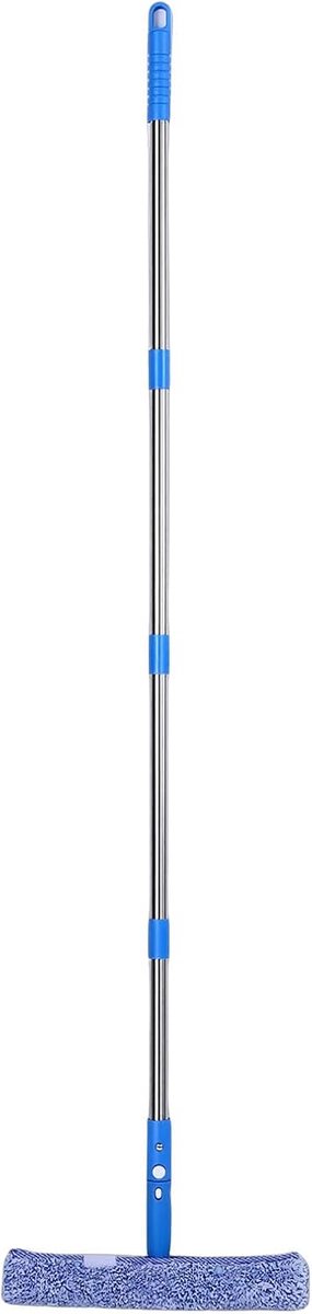 Raamreinigingsset - Schoonmaakgereedschap - Ramen Streeploos - Verlengstuk 3 Meter - 38cm Borstel - Grijs