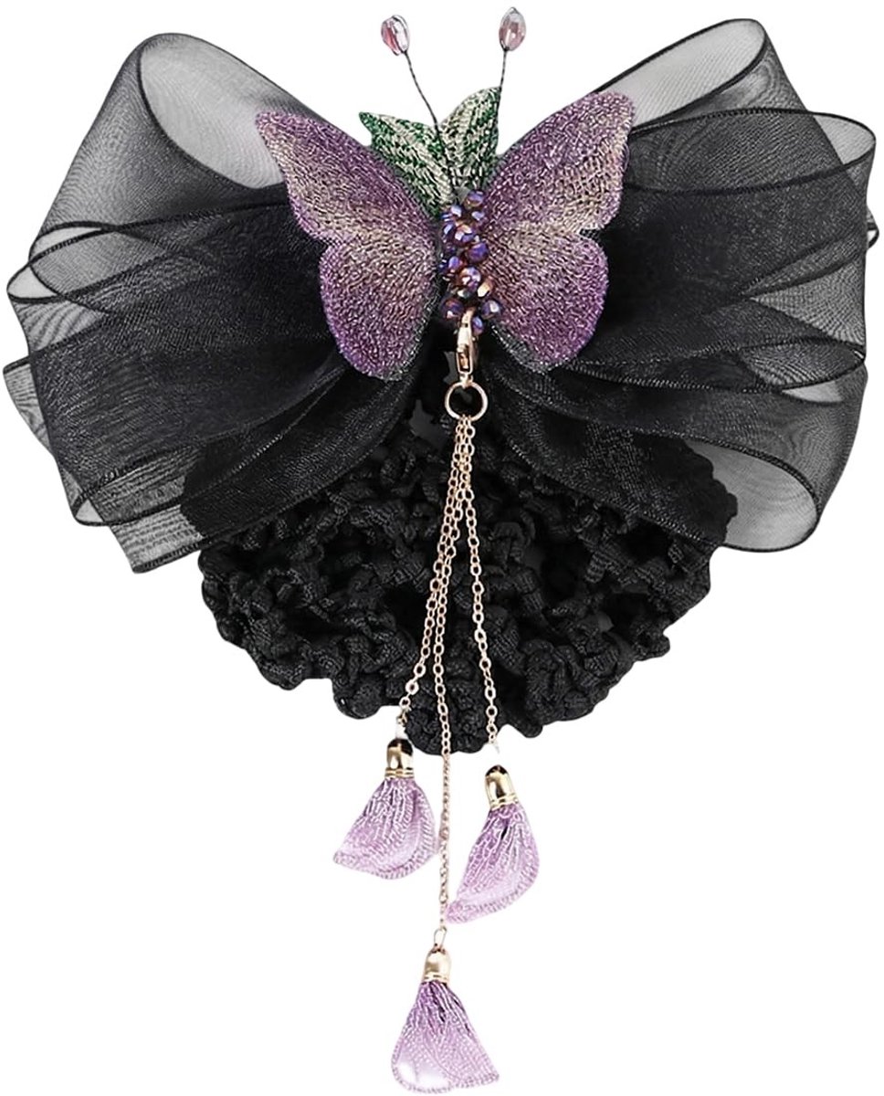 Dailygoods- Haarnet Elegant - Haarnetjes voor Vrouwen - Haaraccessoires voor Professionals - Ademend Mesh - Aanpasbaar - Vlinder Design - Haaraccessoire