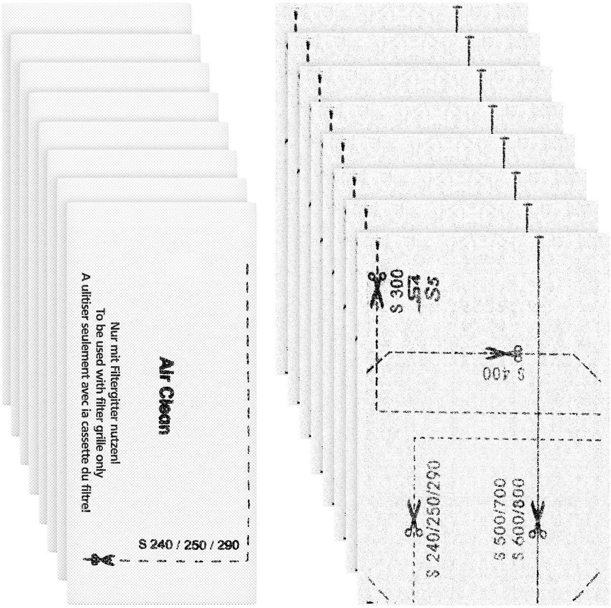 Dailygoods- Filters 16 Stuks - Vervangingsfilters - Motorbeschermingsfilters - Uitlaatluchtfilters - Compatibel met Miele - HEPA-filter - Geschikt voor S4000/S5000/S6000 - Stofzuigerfilter