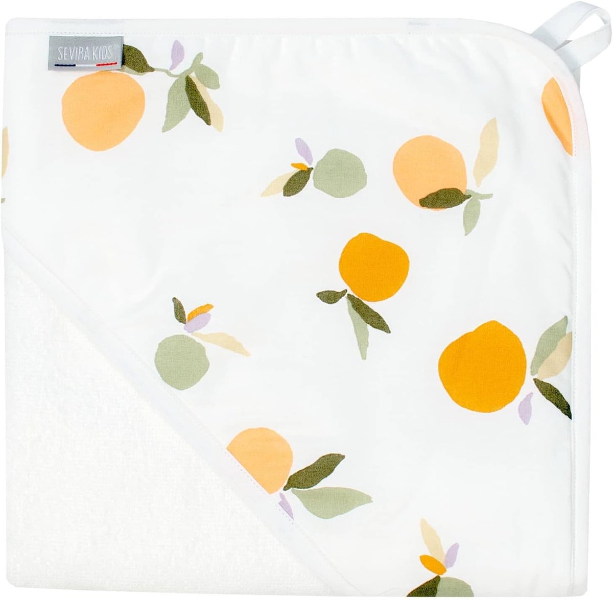 Baby Badjas - Kinder Handdoek - Na het Baden - Bamboe Katoen Mix - Vanaf Geboorte - Wit