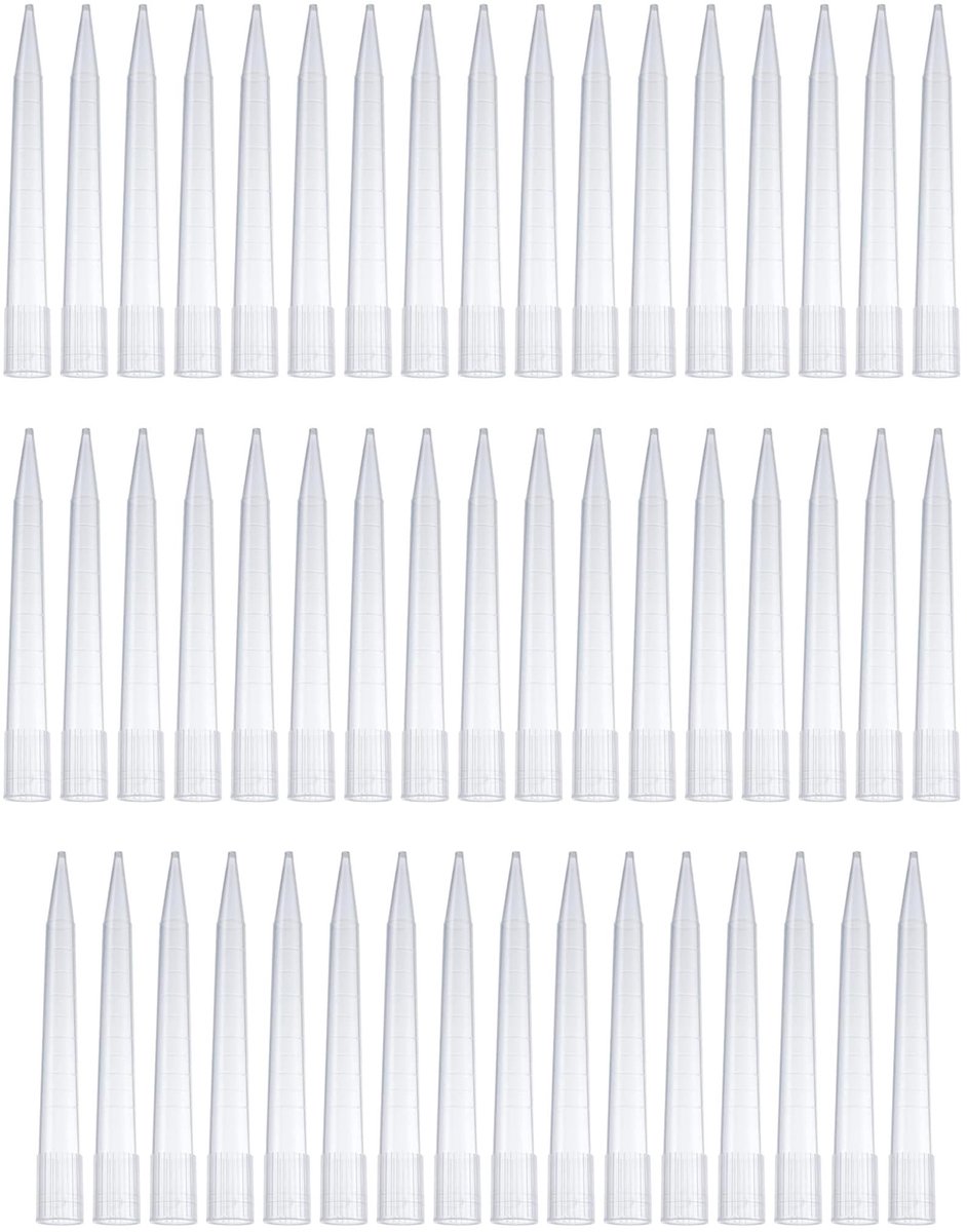 Dailygoods- Pipetpunten 5000 µl/5 ml - Kunststof - Autoclaveerbaar - Universeel Laboratorium - 100 Stuks - Transparant