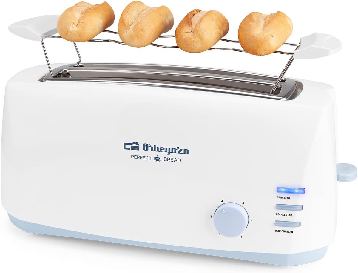 Broodrooster - Toast Apparaat - Ontbijt Bereiden - Vier Broodjes Tegelijk - 1400 Watt - Roestvrij Staal