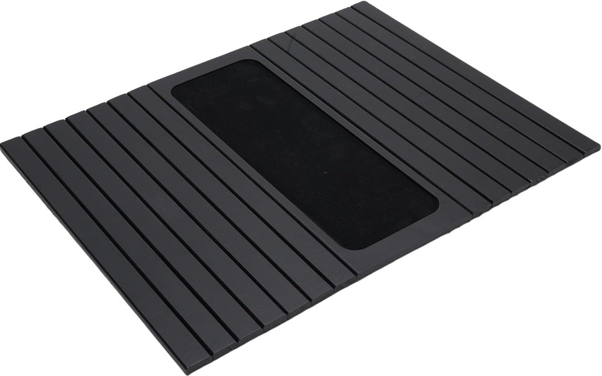 Bankarmbak - Armleuning Tafel - Drankjes Plaatsen - Antislip Oppervlak - 435x34cm - Zwart