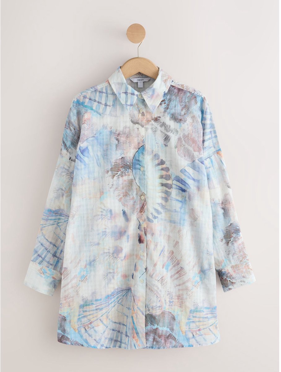 Next - Dames - Strandshirtjurk - Crème