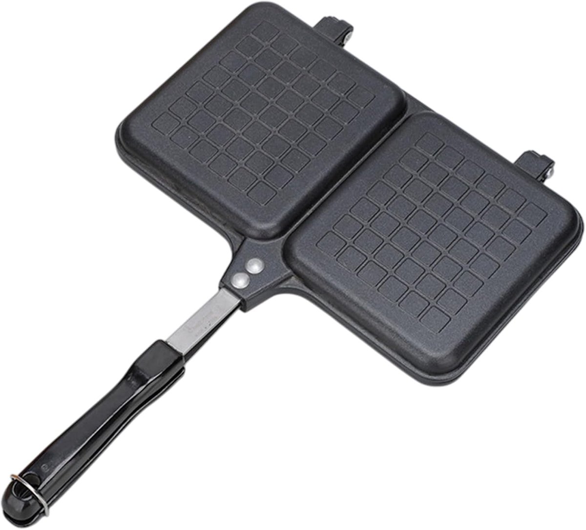 Sandwich Maker Tosti Apparaat Snelle Maaltijden Dubbel Paneel 25 cm Zwart