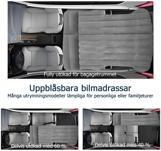 Dailygoods- Luchtmatras Versterkt - Auto Matras - Inflatabele Matras - Camping Matras - Reis Matras - Geschikt voor SUV/Minivan - Kampeermatras van Dailygoods — afbeelding 3