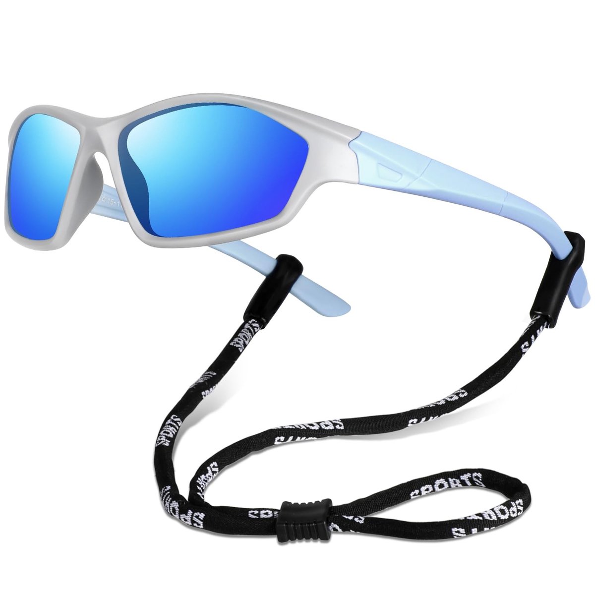 Dailygoods- Zonnebril Kind - Gepolariseerd - UV400 Bescherming - Sportzonnebril - Lichtgewicht - Flexibele Siliconen - Modern Design - Kinderen Zonnebril