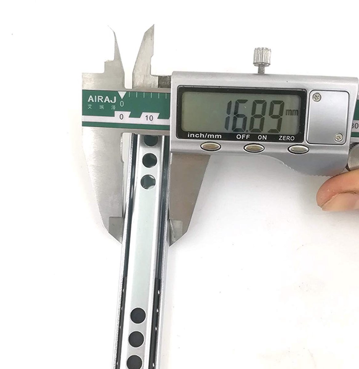 Dailygoods- Ladegeleider Bodemmontage - Hoogwaardige Kogelgelagerde Constructie - Telescopisch Ontwerp - Geschikt voor Meubellades - 17 mm Breedte - Capaciteit tot 45 kg - Ladegeleiders