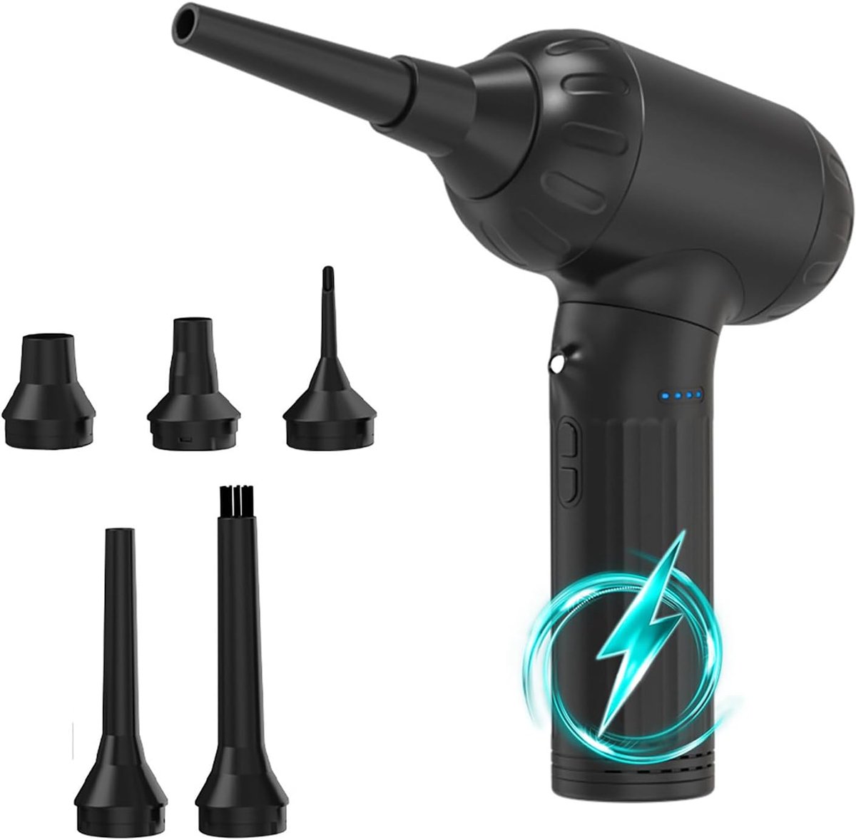 Draadloze Bladblazer - Elektrische Lucht - Apparaten Reinigen - 3 Snelheden Instelbaar - 2500mAh Batterij - Zwart