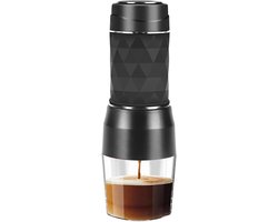Draagbare Koffiemaker - Espresso Maker - Reizen Kamperen - Handmatige Persing - 100 Milliliter - Zwart