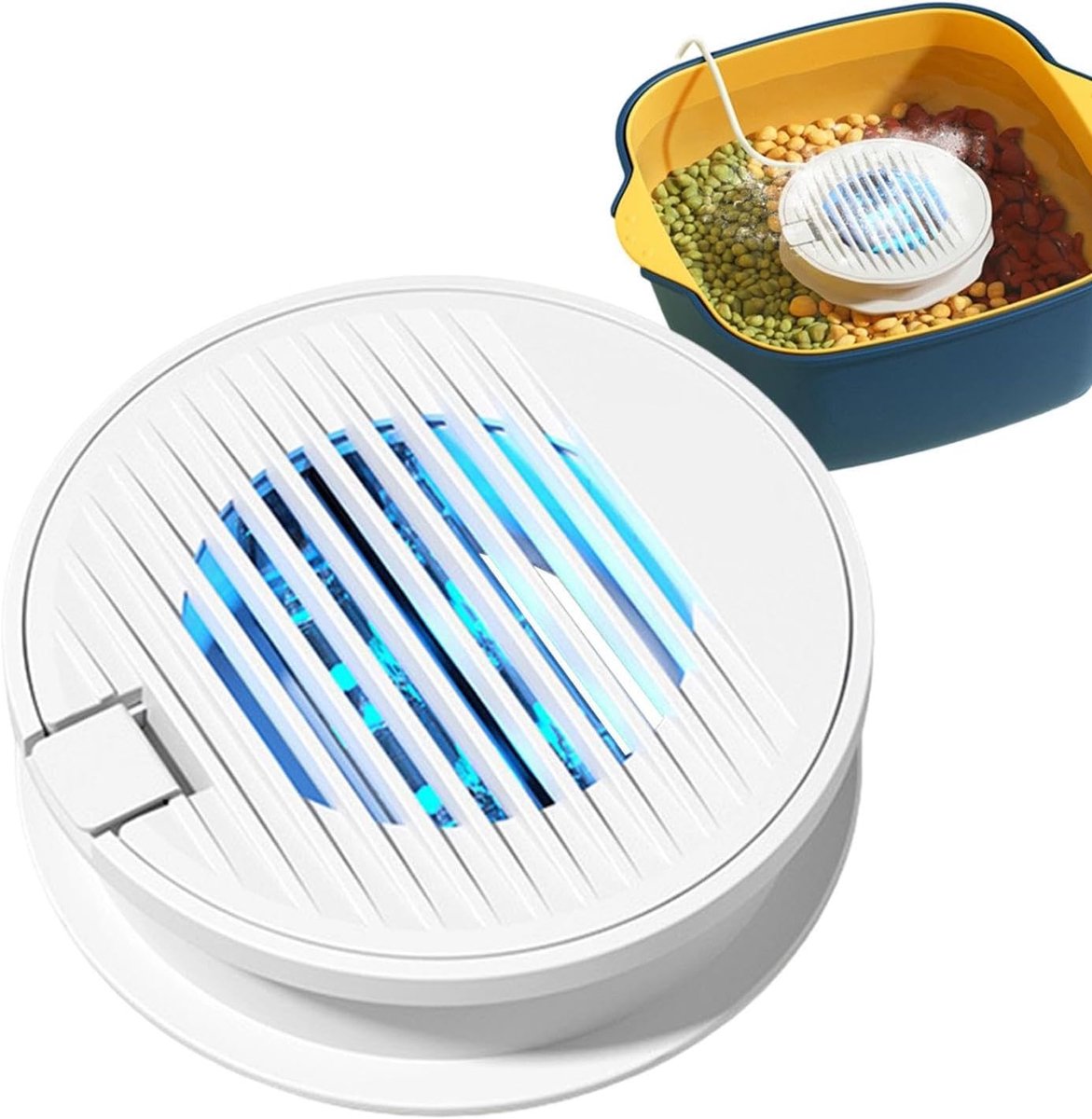 Groente Fruitreiniger - Waterzuiveraar Wasapparaat - Voedsel Schoonmaken - Geavanceerde Reinigingstechnologie - 12 x 12 x 4 cm - Wit