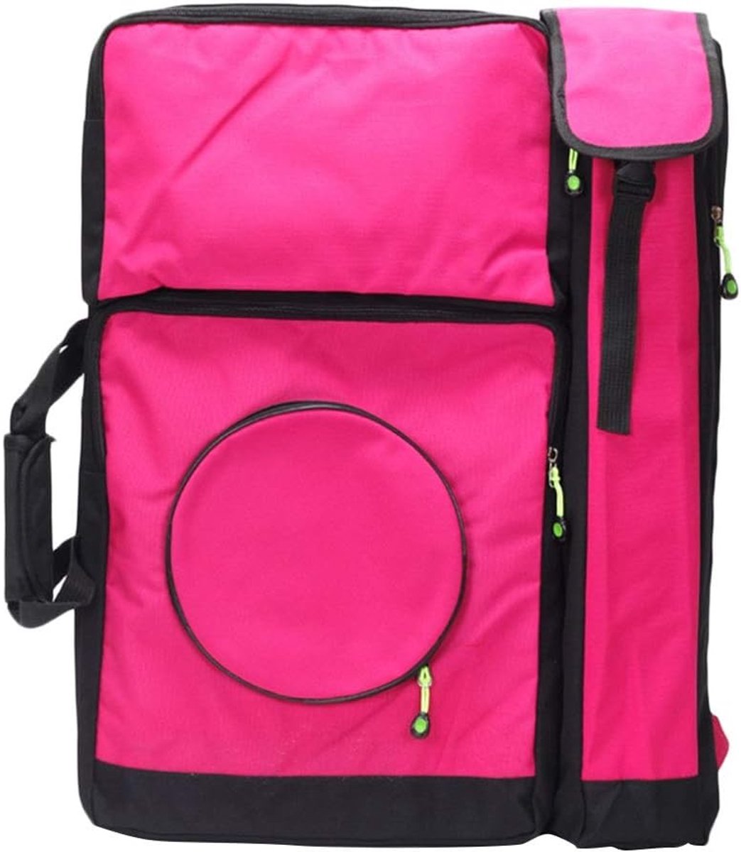 Etui Tas - Pennendoosje Opberg - School en Werk - Waterdicht Canvas Materiaal - 66 x 50 cm - Roze