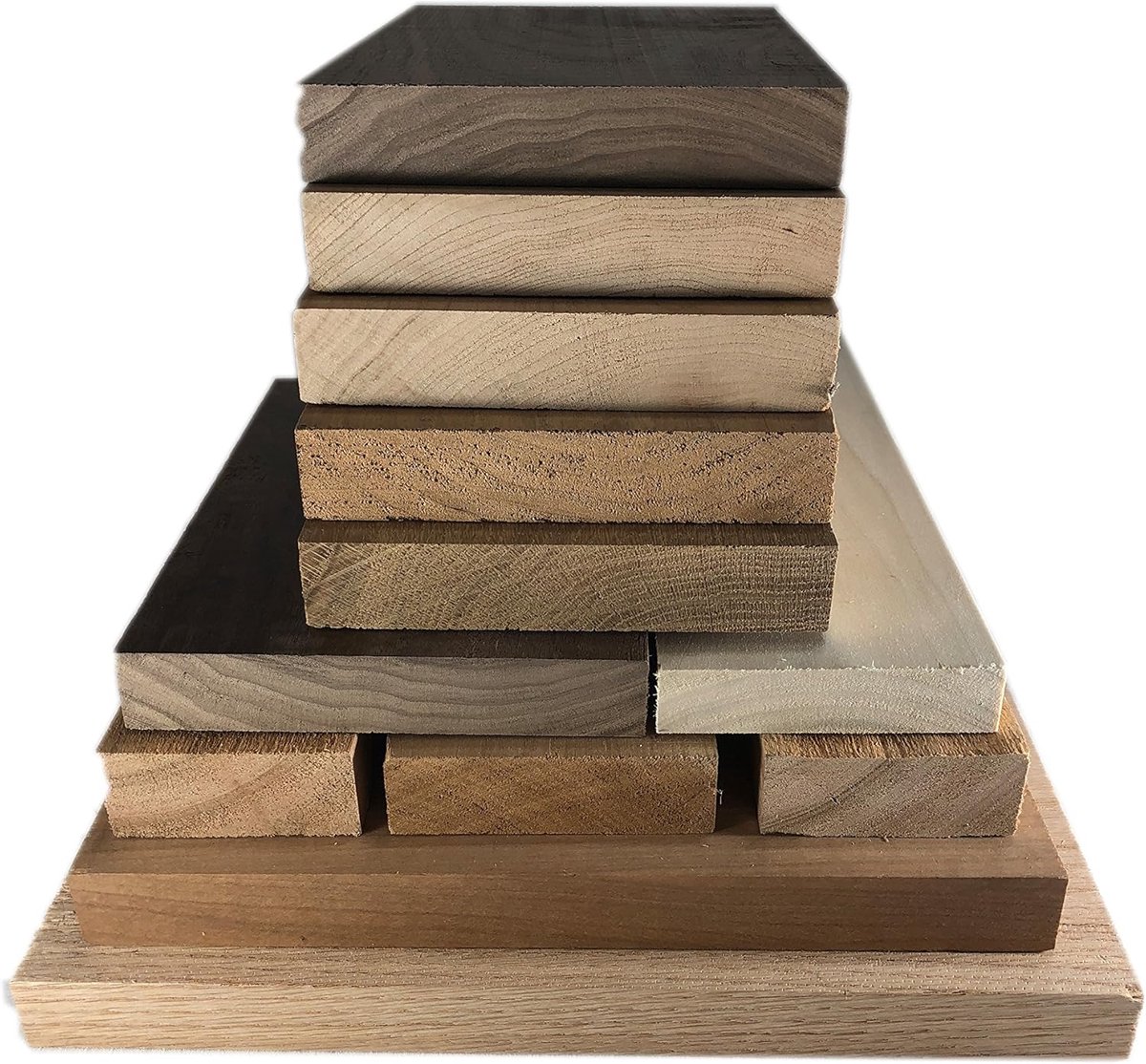 Hout Assortiment - Hobbyhout Mix - Houtbewerking Projecten - Oven Gedroogd Hardhout - Grote Doos - Natuurlijk
