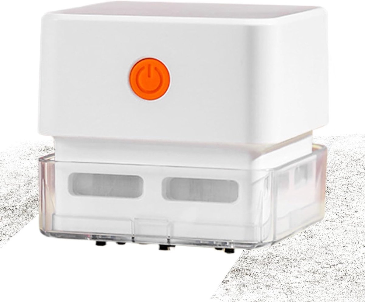 Toetsenbord Stofzuiger - Mini Tafelblazer - Bureau Reinigen - USB Oplaadbaar - 7.7 x 8.2 x 10.3 cm - Wit