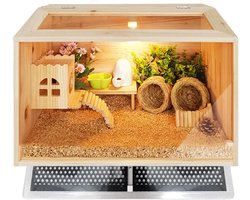 Verwarmingsmat Reptielen - Terrarium Warmte - Dieren Welzijn - Snel Opwarmend - 15 x 14 cm - Zwart