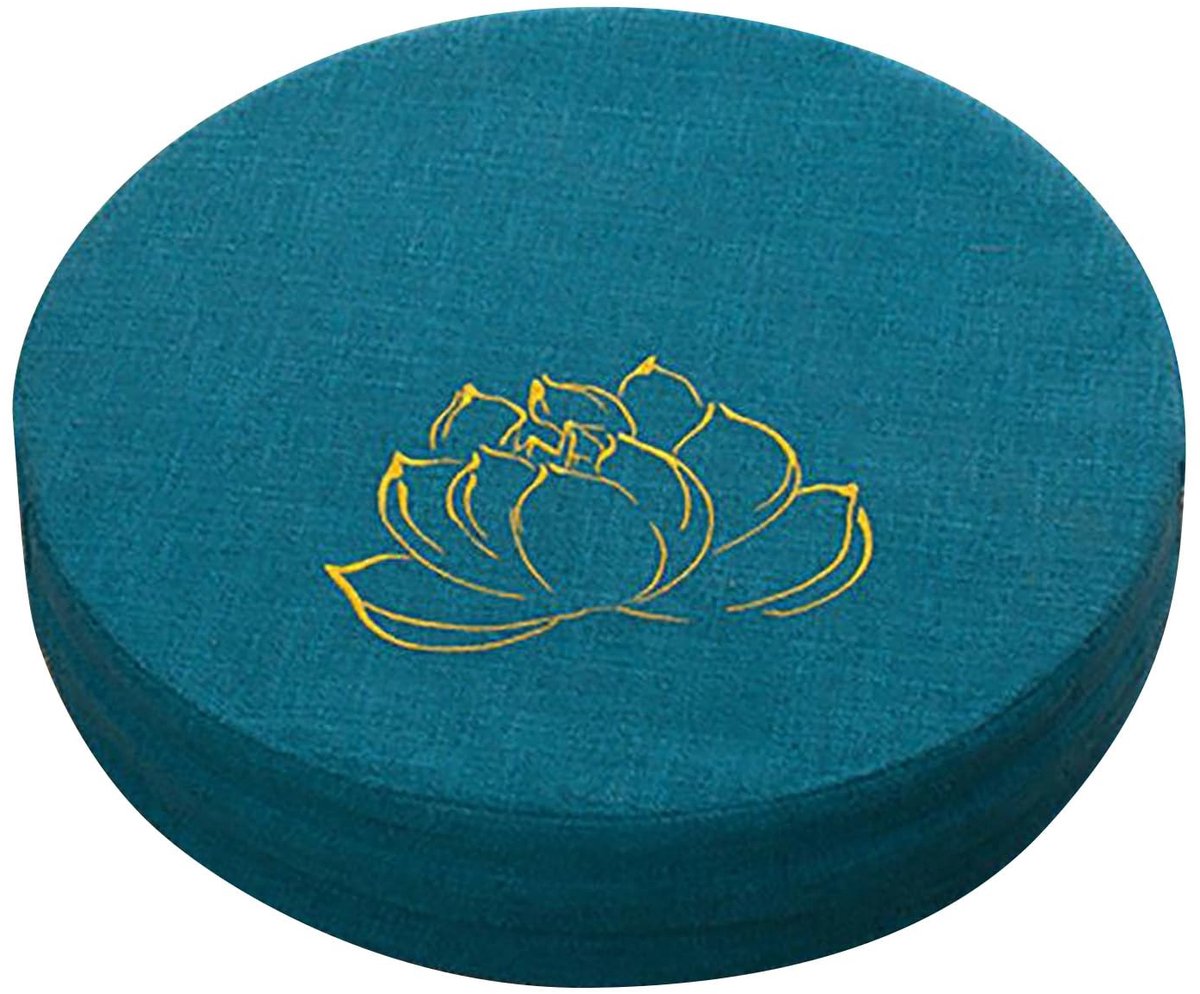 Dailygoods- Meditatiekussen Zacht en Comfortabel - Ronde Vloerkussen - Linnen - Afneembare Wasbare Dekking - Hard Schuim - Ideaal voor Meditatie - Zitkussen