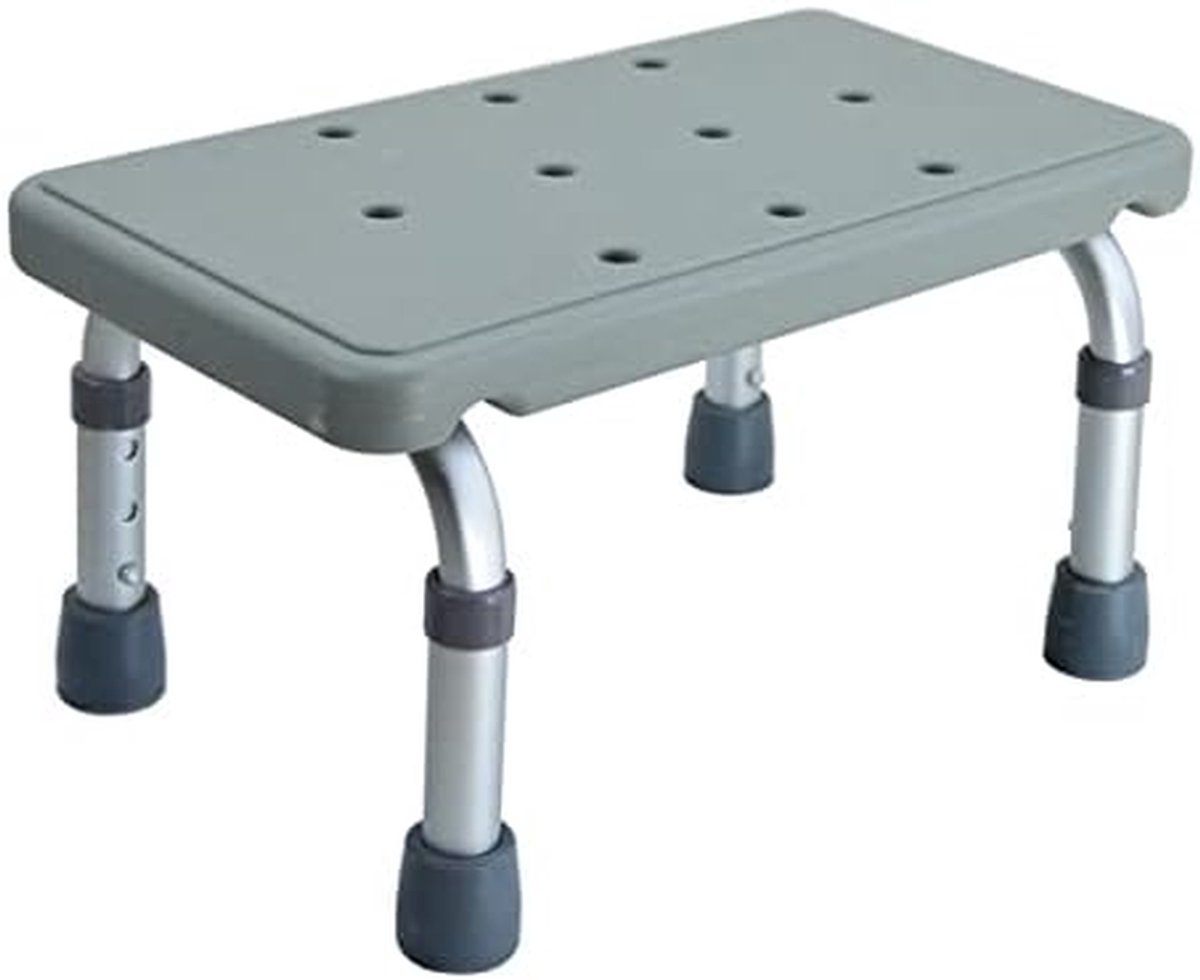 Douchekruk Verstelbaar - Badkruk Zitting - Veilig Douchen - Antislip Basis - Tot 180kg - Wit