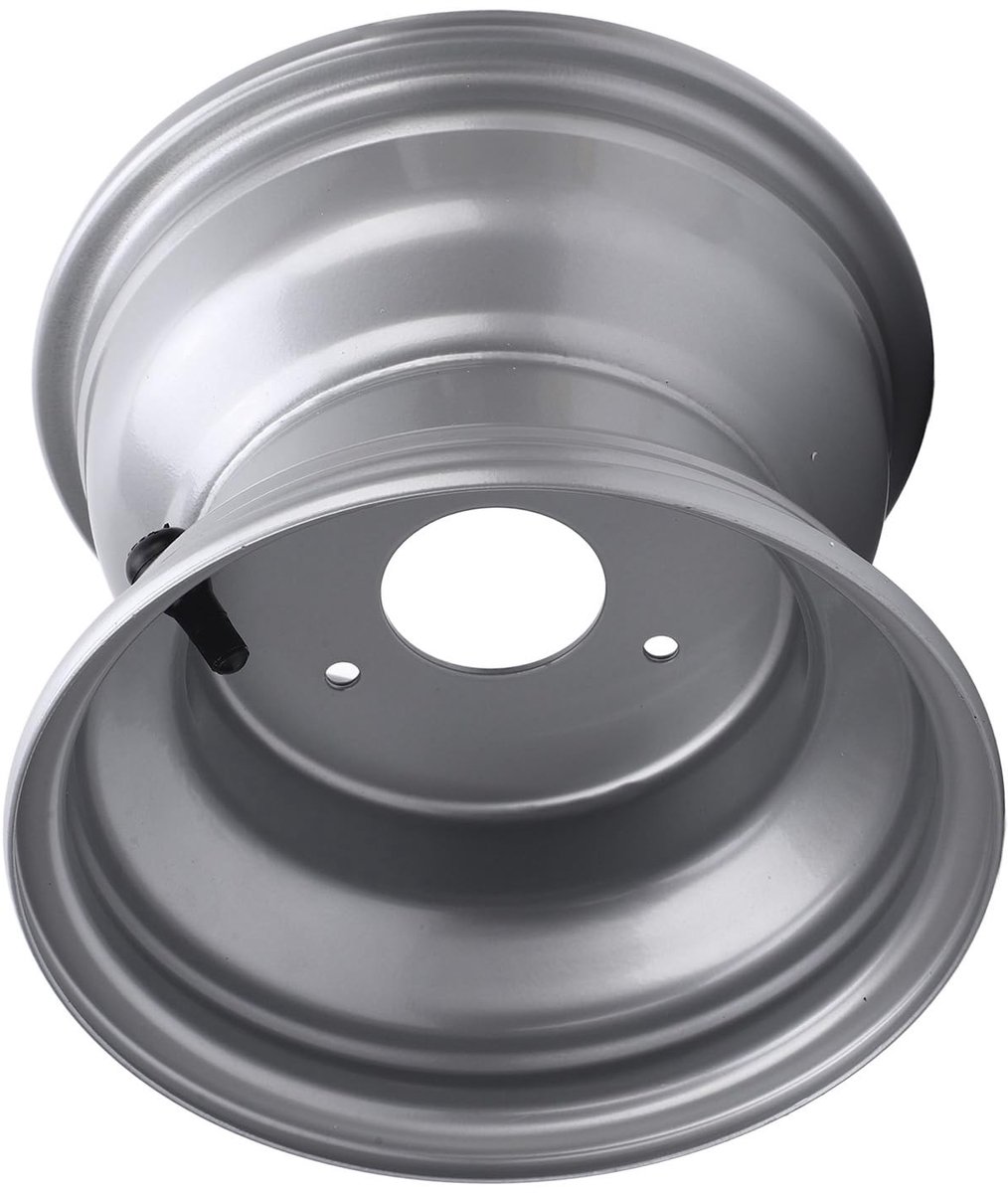 Dailygoods - 18X9.50 8 Velg voor Kartskarren - Zilver 8 Inch met 3 Gaten