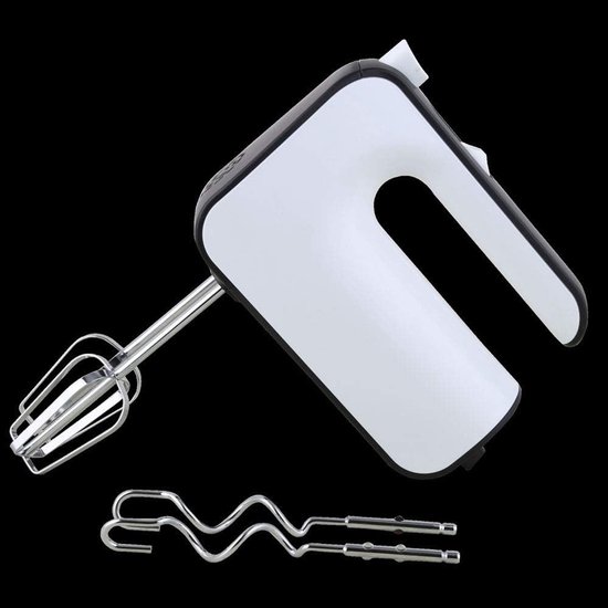 Elektrische Handmixer - Keukenmixer Garde - Bakken en Koken - 5 Snelheden Turbo - 200 Watt - Wit — afbeelding 2