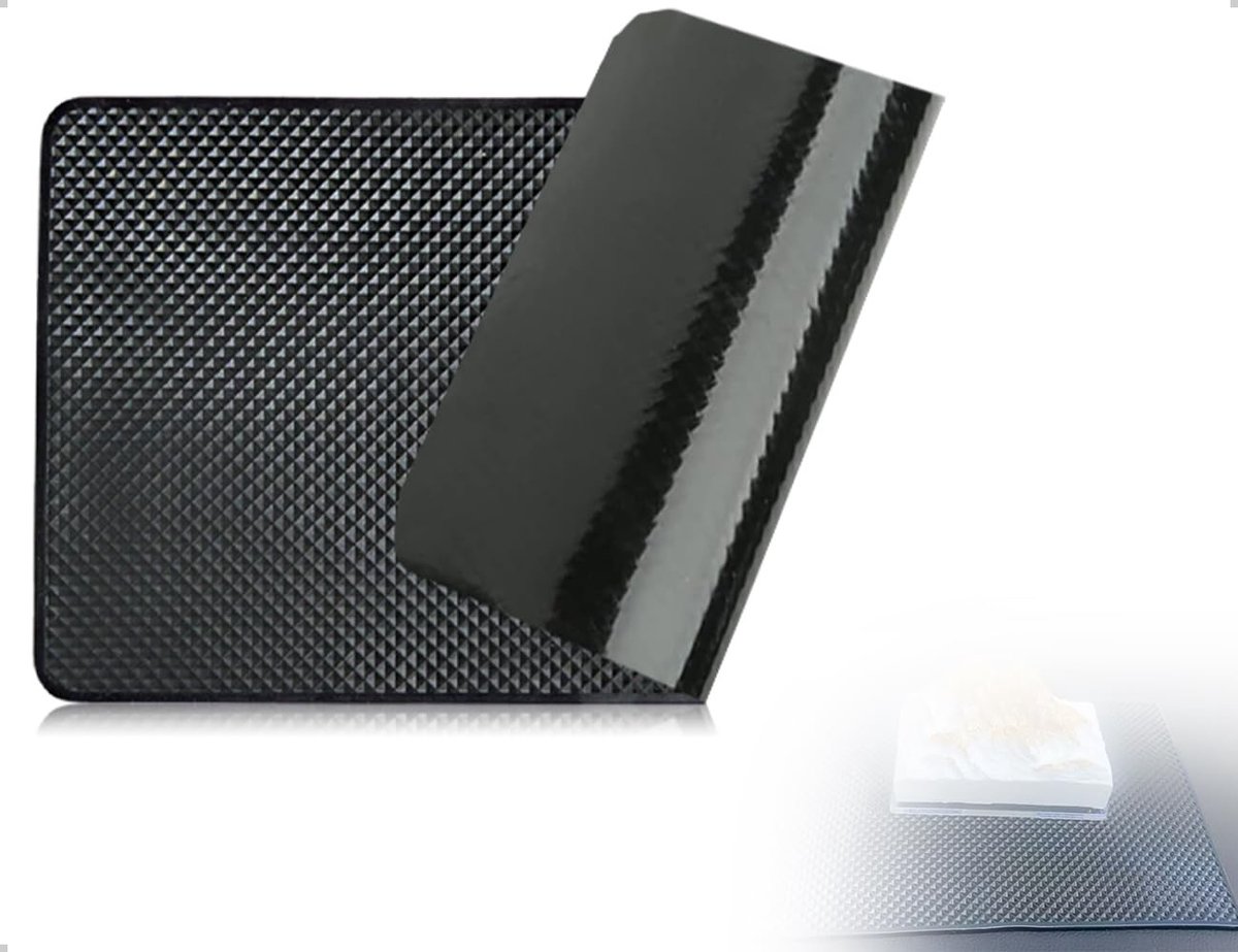 Dailygoods- Antislipmat met goede antislipfunctie - Siliconen auto vuilmat - Stijlvol ontwerp - Duurzaam en slijtvast - Afmeting 27 x 15 cm - Dashboardmat