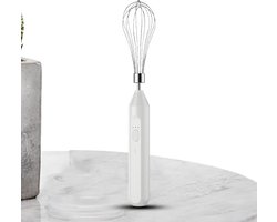 Elektrische Eierklopper - Handmixer Garde - Drankjes Bereiden - 3 Snelheden Instelbaar - Compact Formaat - Wit