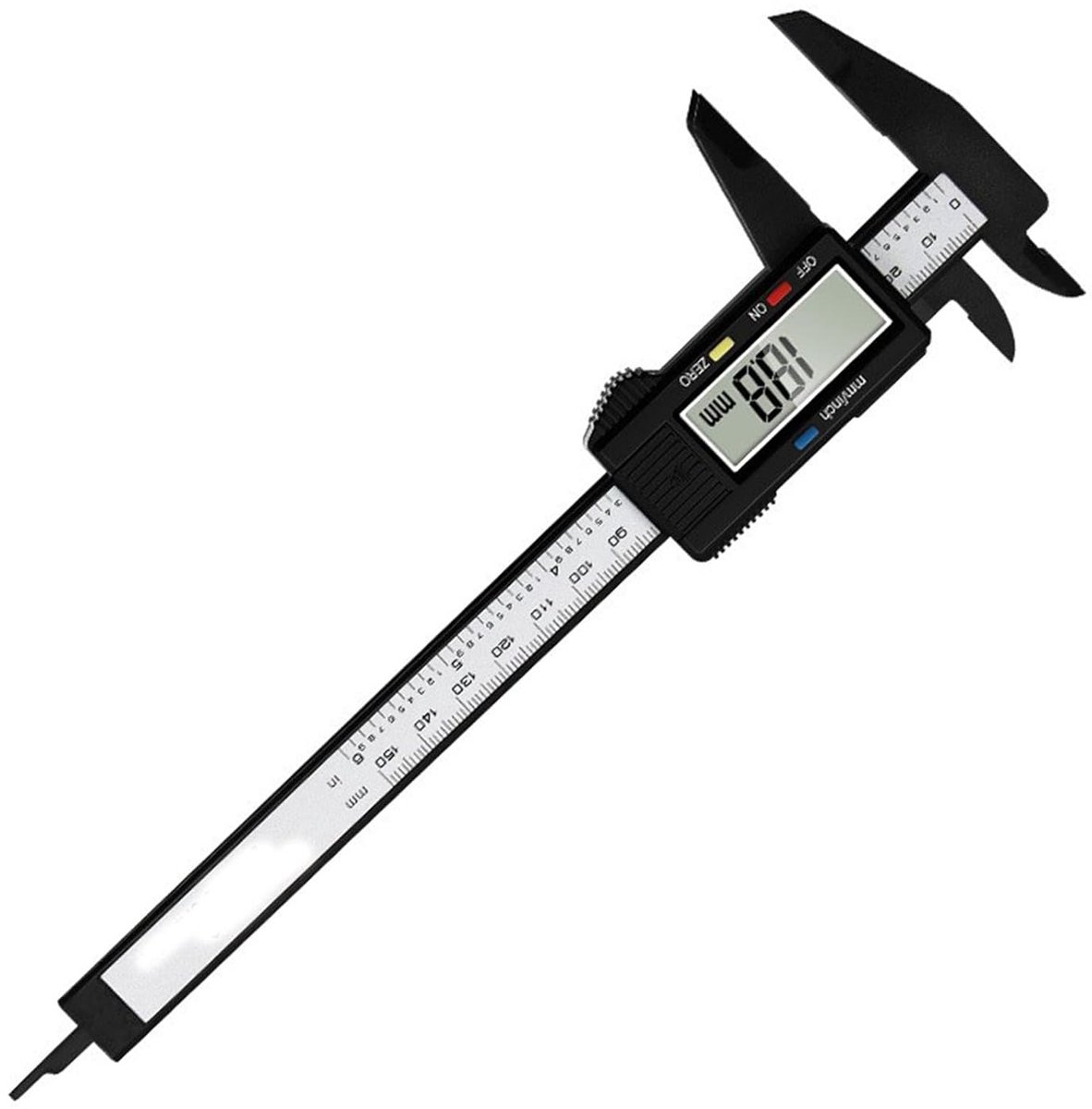 Digitale Schuifmaat - Precisie Meetinstrument - Doe-het-zelf Metingen - Nauwkeurig LCD Scherm - 0-150 Mm - Zwart