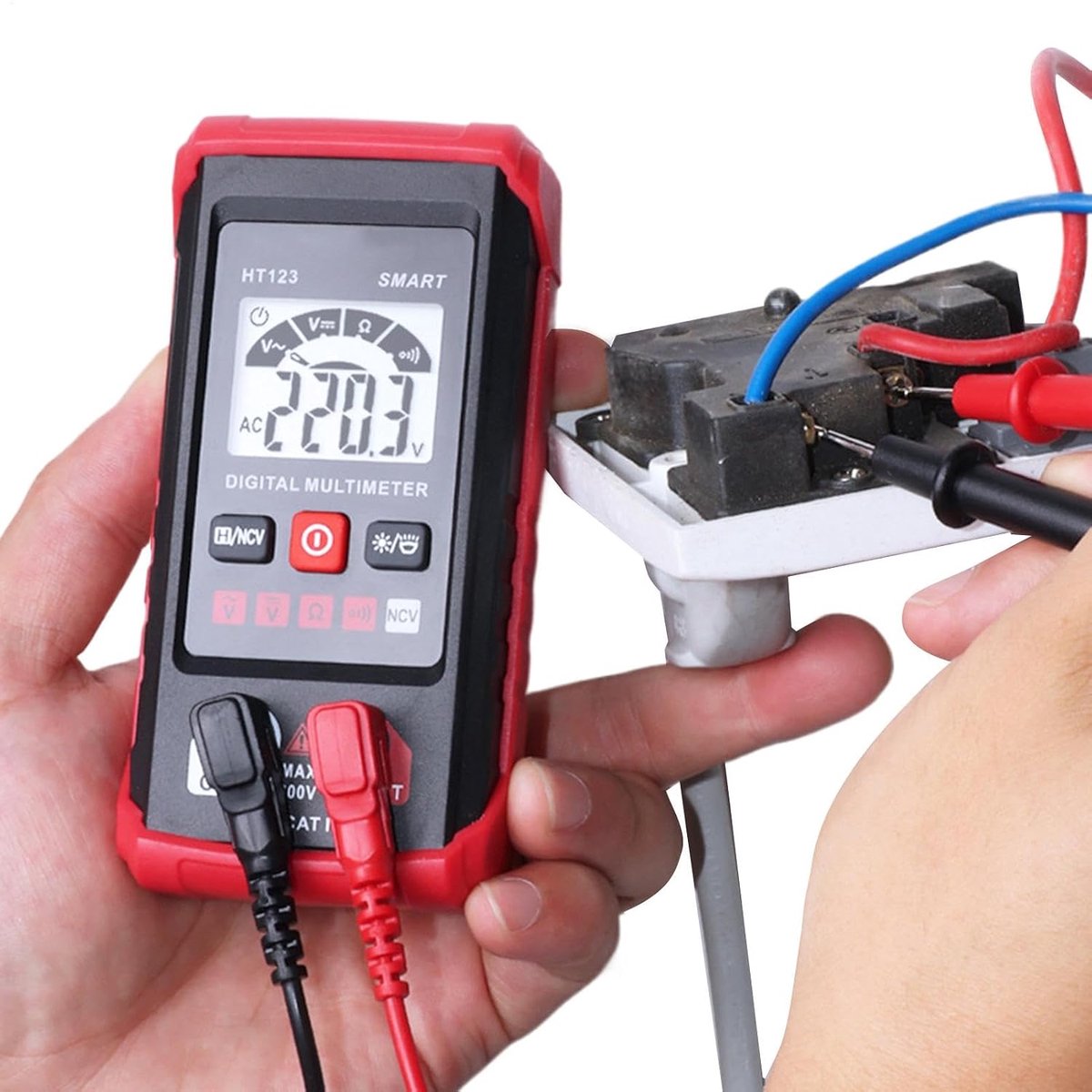 Digitale Multimeter - Spanningstester Auto Range - Elektrische Metingen - Veilig Zonder Testen - 2000 Punten - Uniek