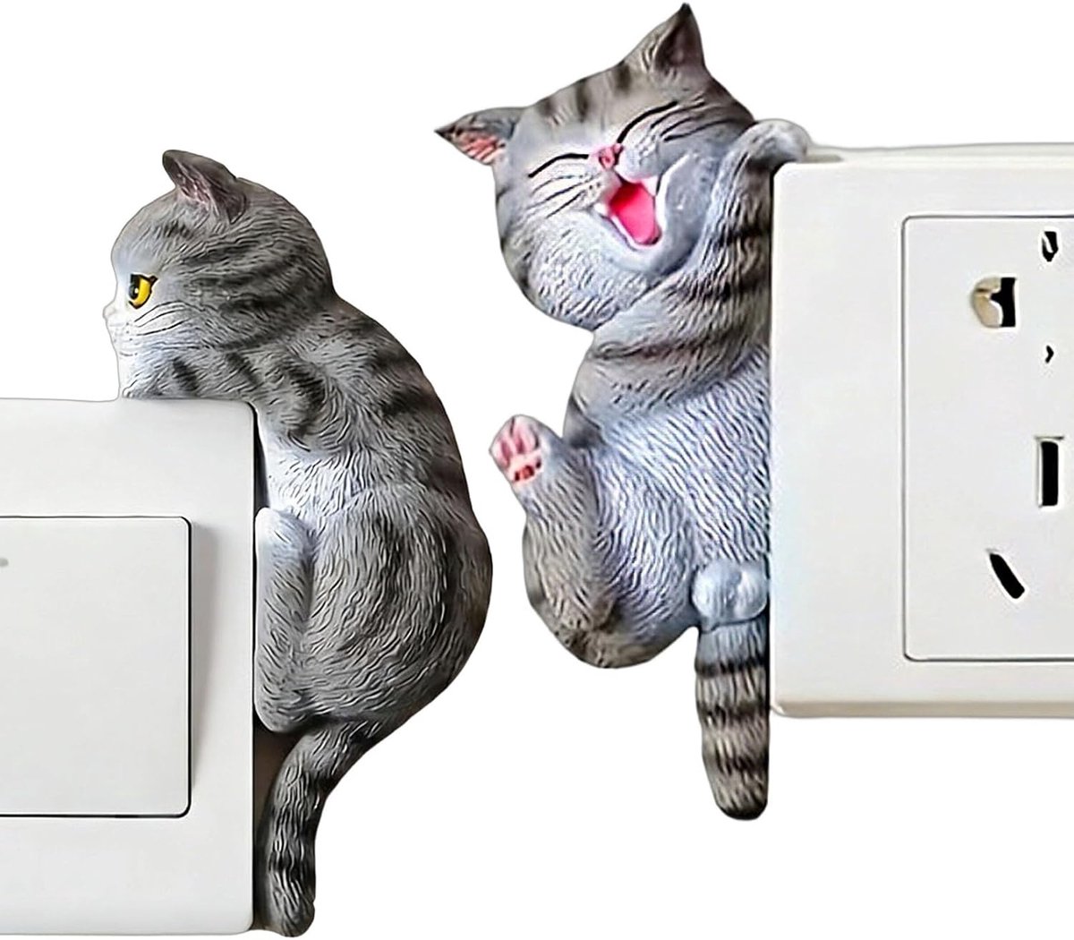 Wandlampstickers - Decoratieve stickers - Muur decoreren - Verwijderbaar ontwerp - 2-delig