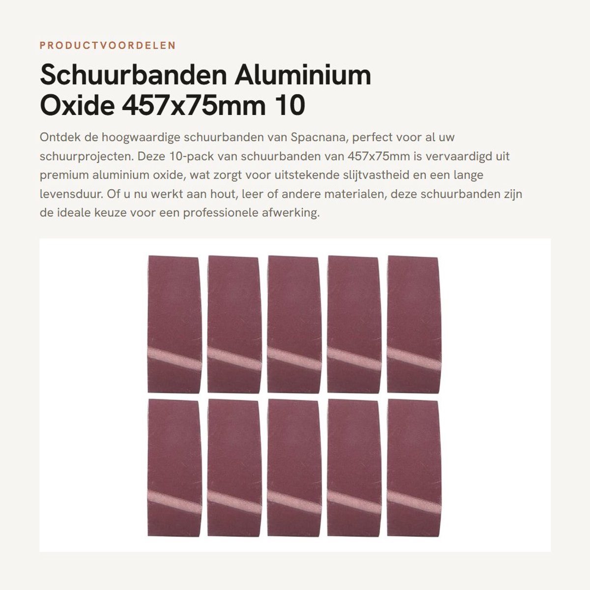Dailygoods- Schuurband 457x75mm - Schuurbanden set - Schuurpapier aluminiumoxide - Schuurbanden voor schuurmachine - Schuurbanden voor diverse toepassingen - Premium kwaliteit met goede slijtvastheid
