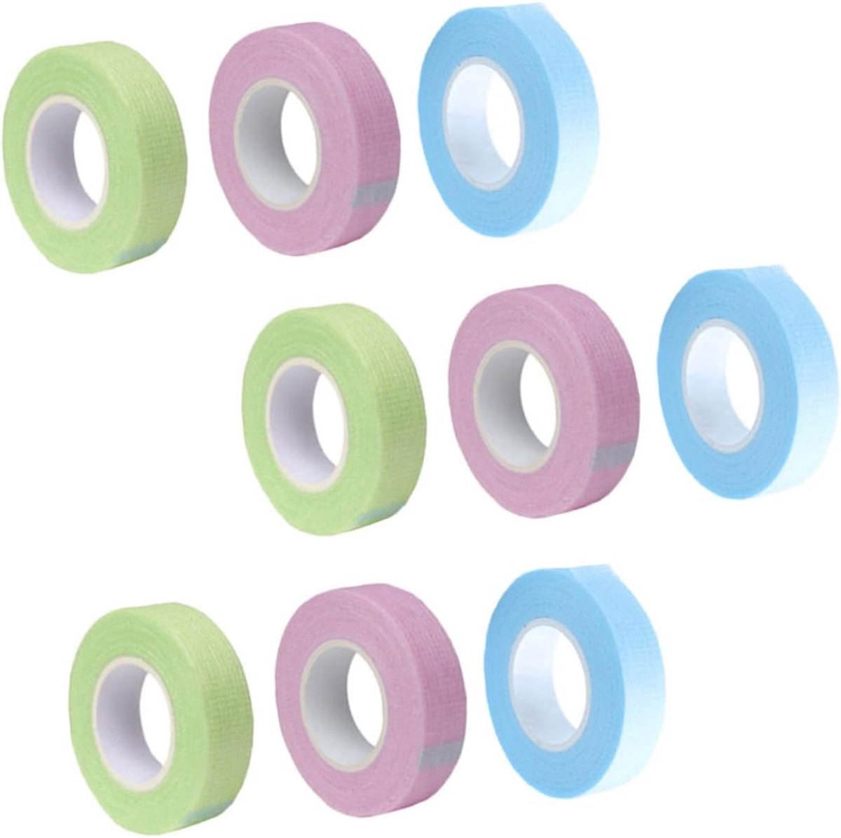 Isolatietape Rollen - Wimper Tape - Wimper Verlenging - Ademend Microporeus - 36 Stuks - Gemengde Kleuren