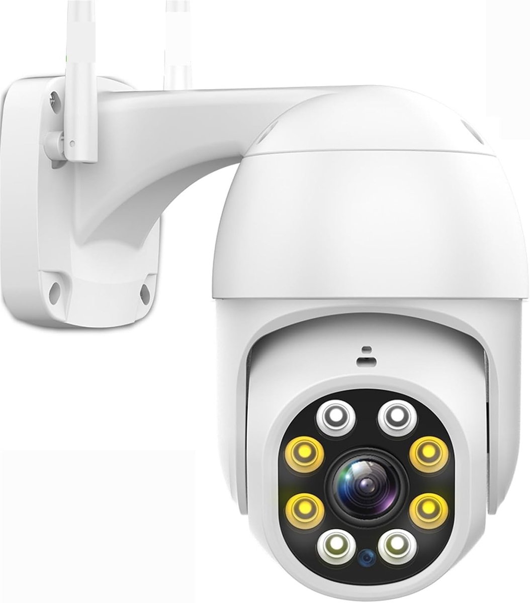 Beveiligingscamera Buiten - PTZ Camera HD - Huis Bewaken - Intelligente Autotracking - 5MP - Wit