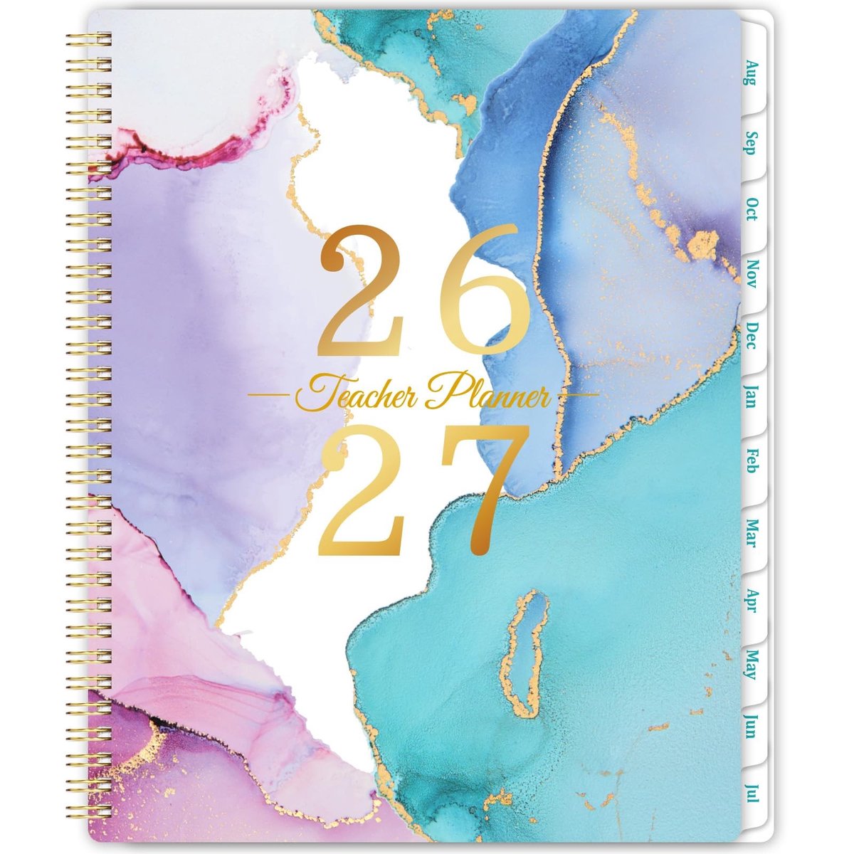 Dailygoods- Lerarenplanner 2025-2026 - A4 Formaat (21x28 cm) - Wekelijks/Maandelijks Dagboek - Lesplanboek voor Leraren - Achterzak - Mooi Ontwerp - Lesplanner