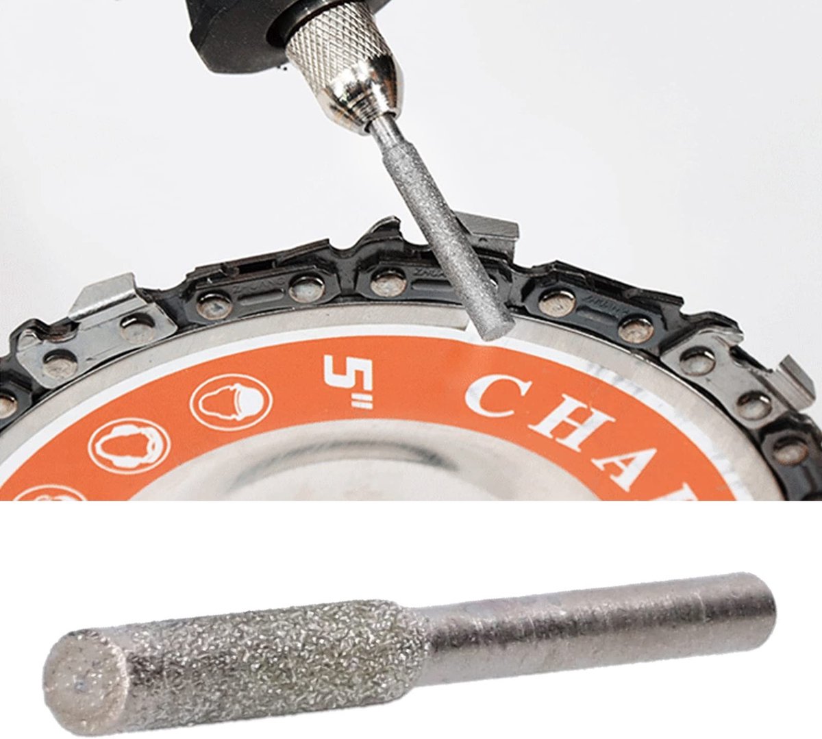 Dailygoods- Kettingzaagslijper 20 Stuks - Diamanten Slijpvijl - Metalen Snijgereedschap - 3/8 Inch Kettingen - 7/32 Inch Wiel - Elektrische Slijper - Slijpgereedschap