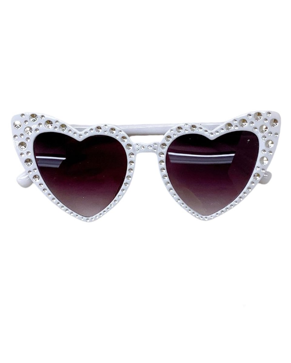 Dailygoods- Zonnebril Hartvormig - Retro Zonnebril - UV400 Bescherming - Parels - Uniseks - Hoogwaardige Materialen - Fashion Eyewear