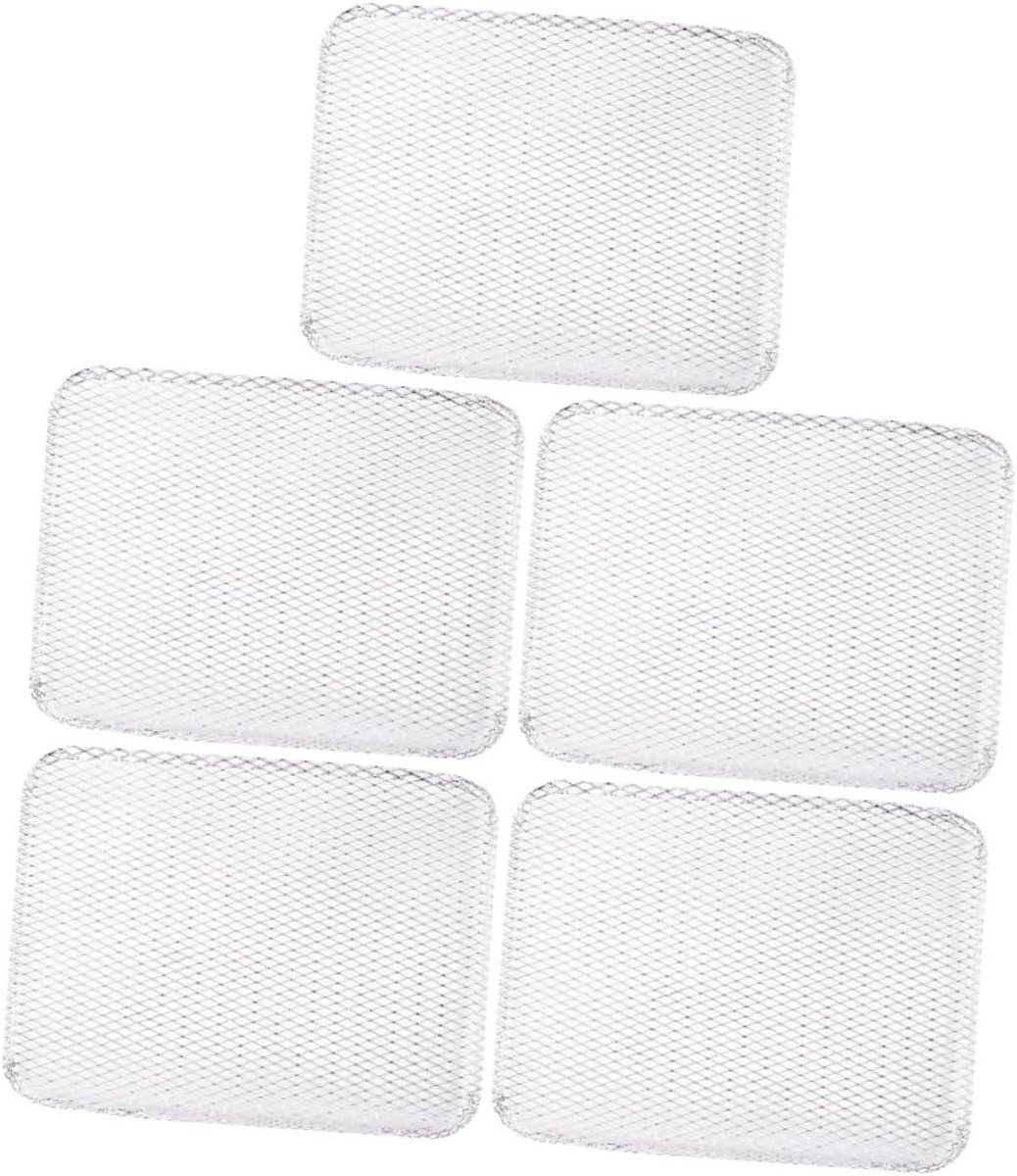 BBQ Grillmatten Bakplaat Matten Barbecue Gemak Non-stick Oppervlak 5 Stuks Zilver