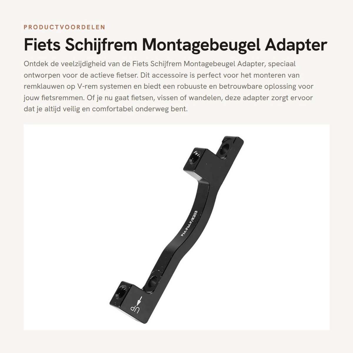 Dailygoods - Fiets Schijfrem Montagebeugel Adapter - Remklauw Mount voor Voor V-Rem - Lichtgewicht en duurzaam - Ideaal voor fietsen en outdoor activi...