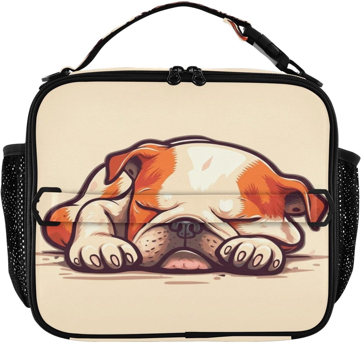 Cartoon Koeltas - Geïsoleerde Lunchtas - Eten Koel Houden - Duurzaam Nylon Materiaal - 5.5 Liter Capaciteit - Bully Bulldog