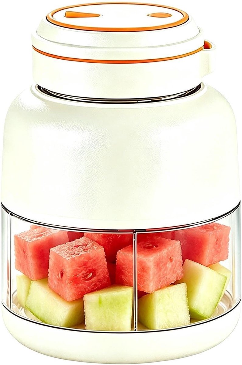 Draagbare Blender - Mini Blender Persoonlijk - Gezonde Drankjes Maken - Efficiënte Voedingsstofbehoud - 800 Milliliter - Wit