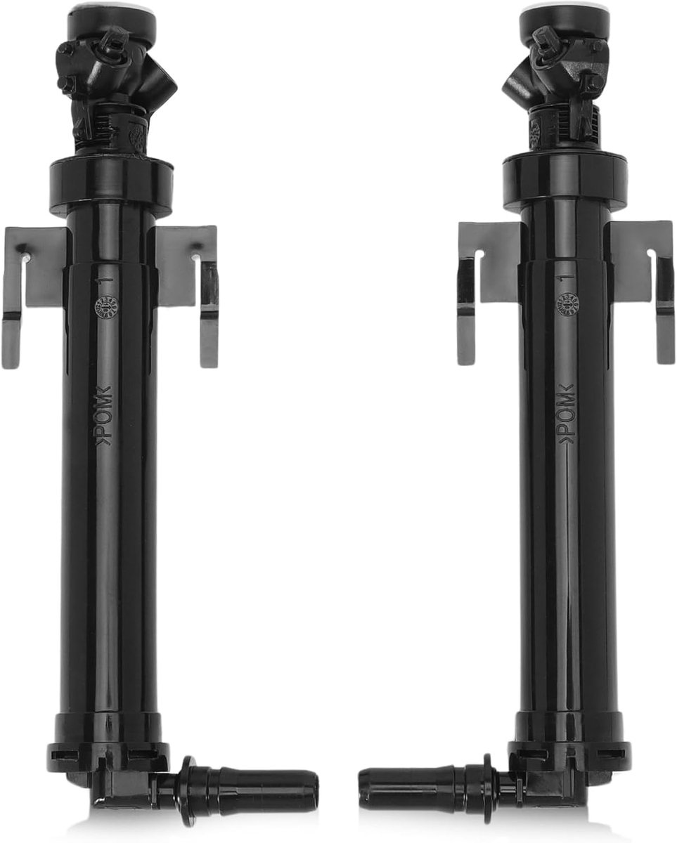 Koplamp sproeiers - Waswater mondstukken - Koplamp reiniging - Hoge kwaliteit ABS - 2 stuks - Zwart